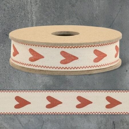 3m Ribbon-Red long heart