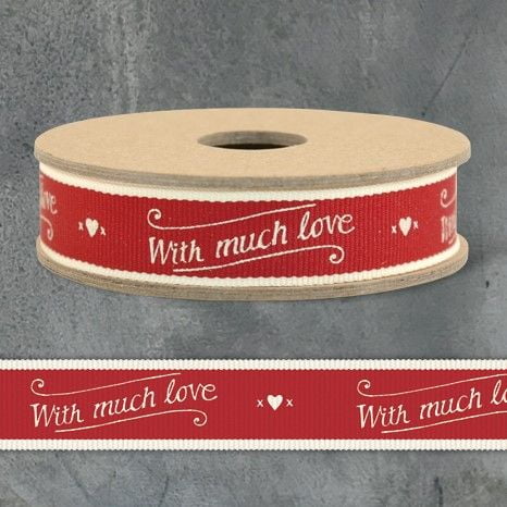 3m Ribbon-scroll with much love