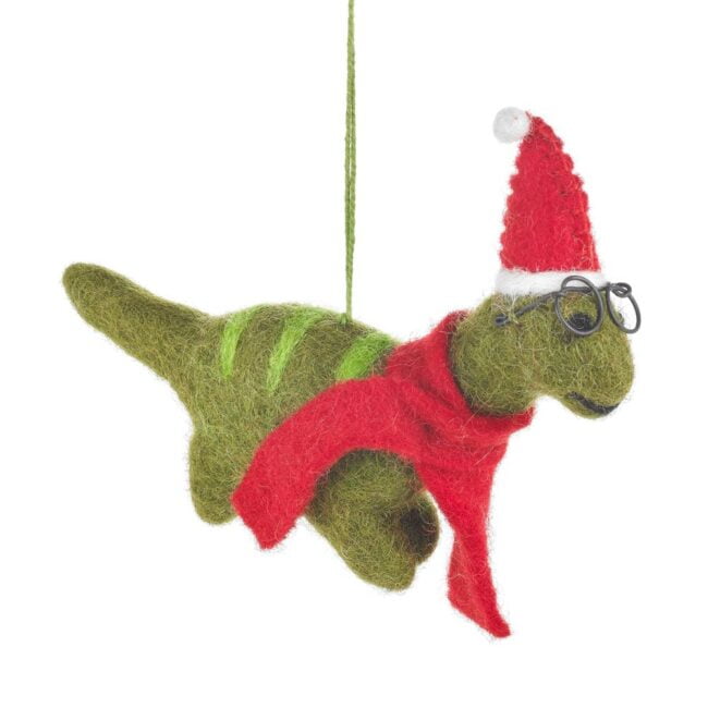 Felt Christmas Dinosaur