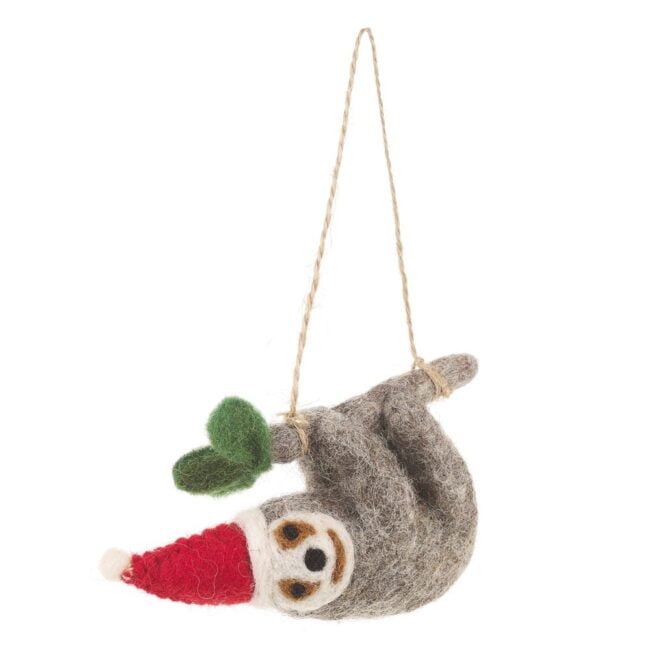 Felt Christmas Sloth