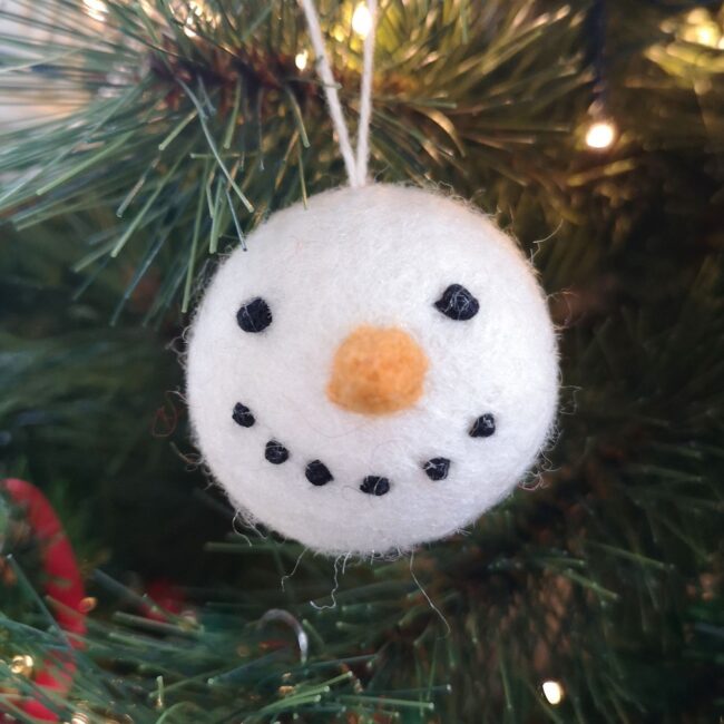 Felt Snowman bauble
