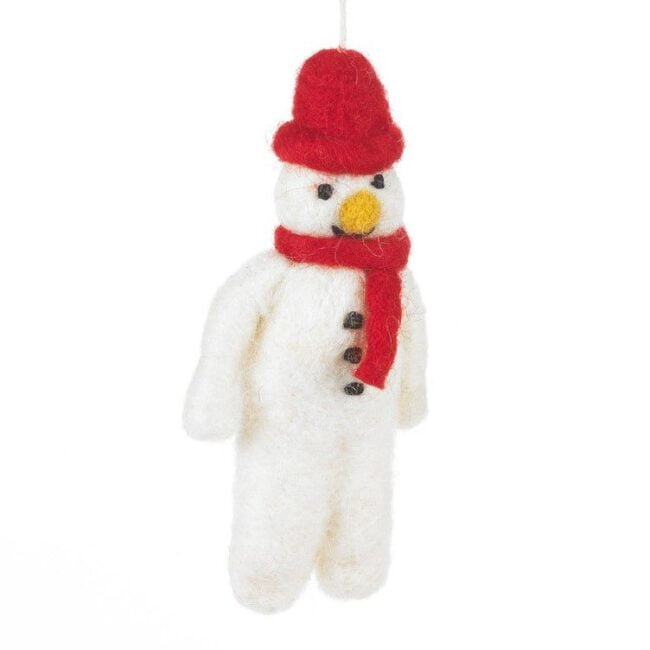 Felt Snowman-Red