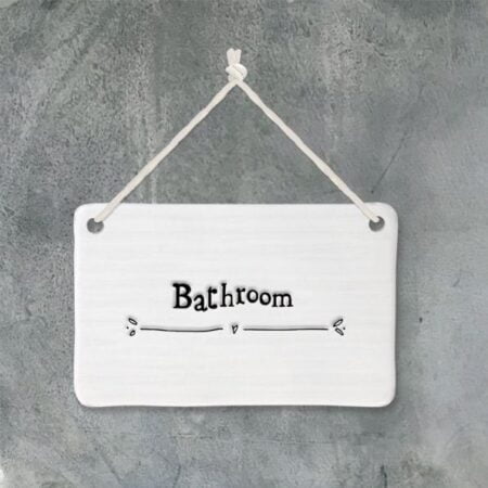 Porcelain Bathroom sign